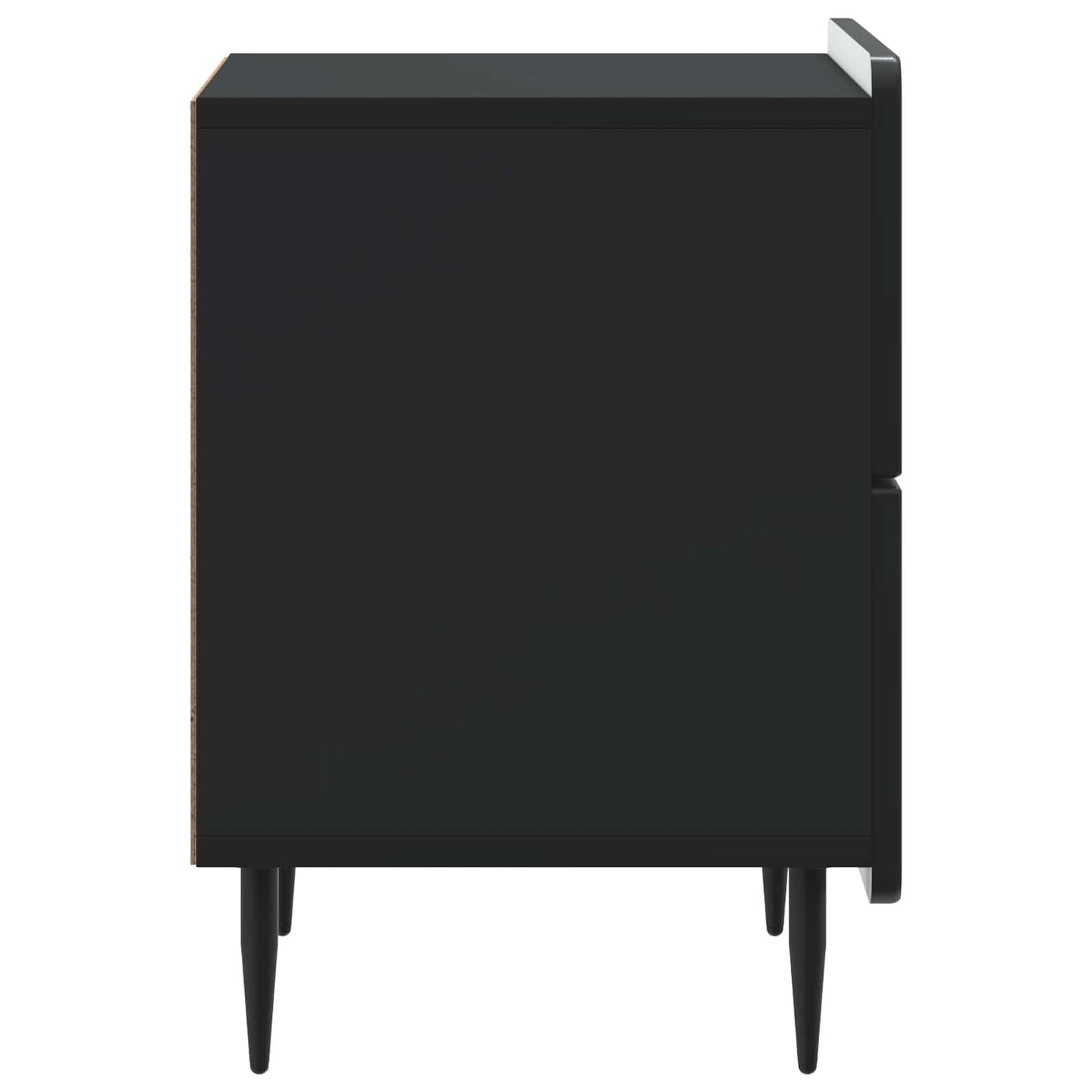 Nachttisch Schwarz 43 x 34,5 x 49,5 cm Holzwerkstoff