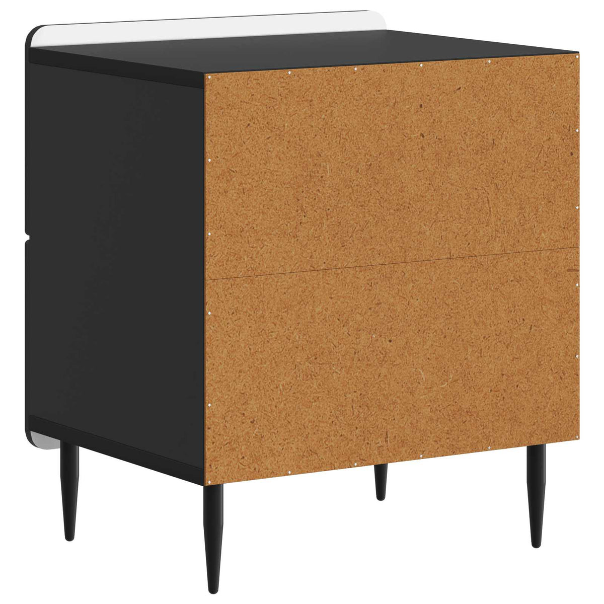 Nachttisch 2 Stk. Schwarz 43 x 34,5 x 49,5 cm Holzwerkstoff