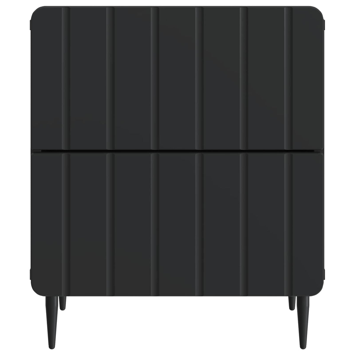 Nachttisch 2 Stk. Schwarz 43 x 34,5 x 49,5 cm Holzwerkstoff