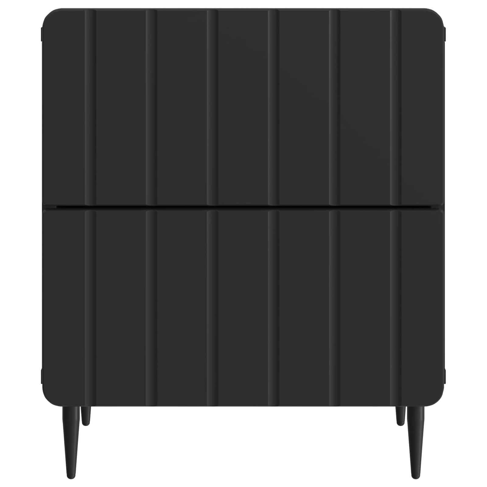 Nachttisch 2 Stk. Schwarz 43 x 34,5 x 49,5 cm Holzwerkstoff