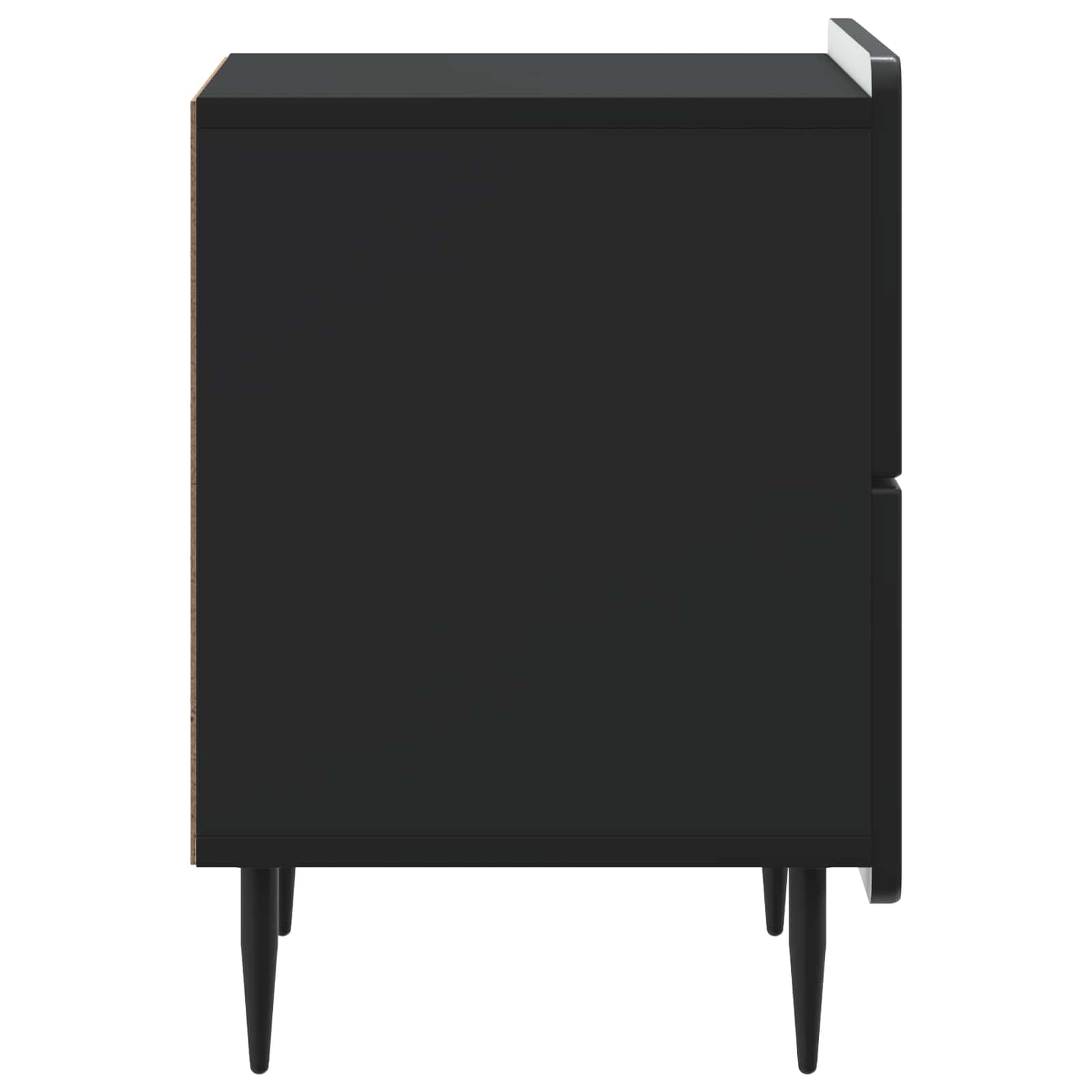 Nachttisch 2 Stk. Schwarz 43 x 34,5 x 49,5 cm Holzwerkstoff