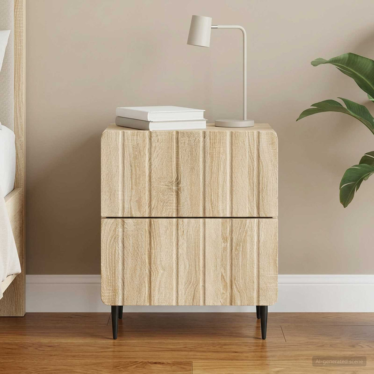 Nachttisch Sonoma-Eiche 43 x 34,5 x 49,5 cm Holzwerkstoff