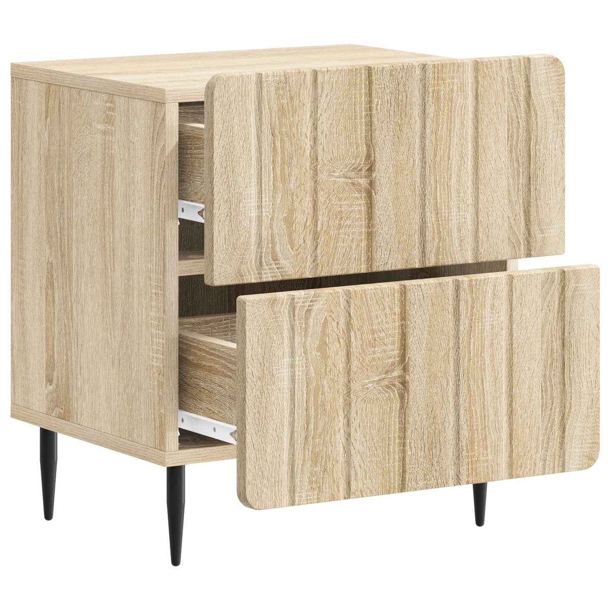 Nachttisch 2 Stk. Sonoma-Eiche 43 x 34,5 x 49,5 cm