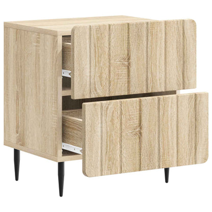 Nachttisch 2 Stk. Sonoma-Eiche 43 x 34,5 x 49,5 cm