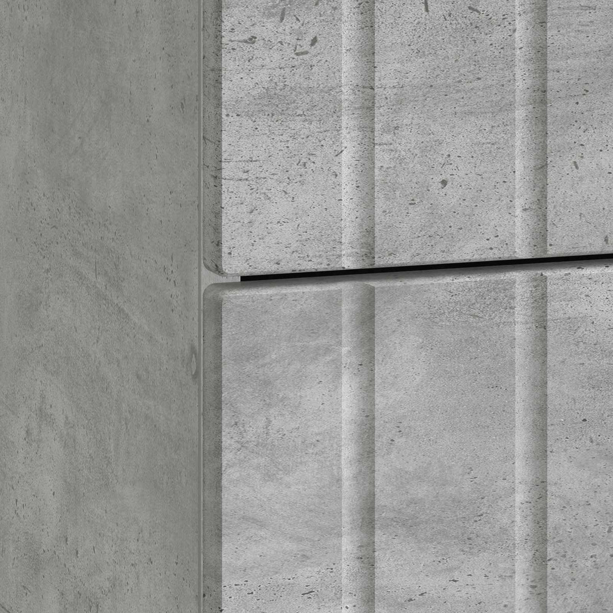 Nachttisch 2 Stk. Betongrau 43 x 34,5 x 49,5 cm Holzwerkstoff