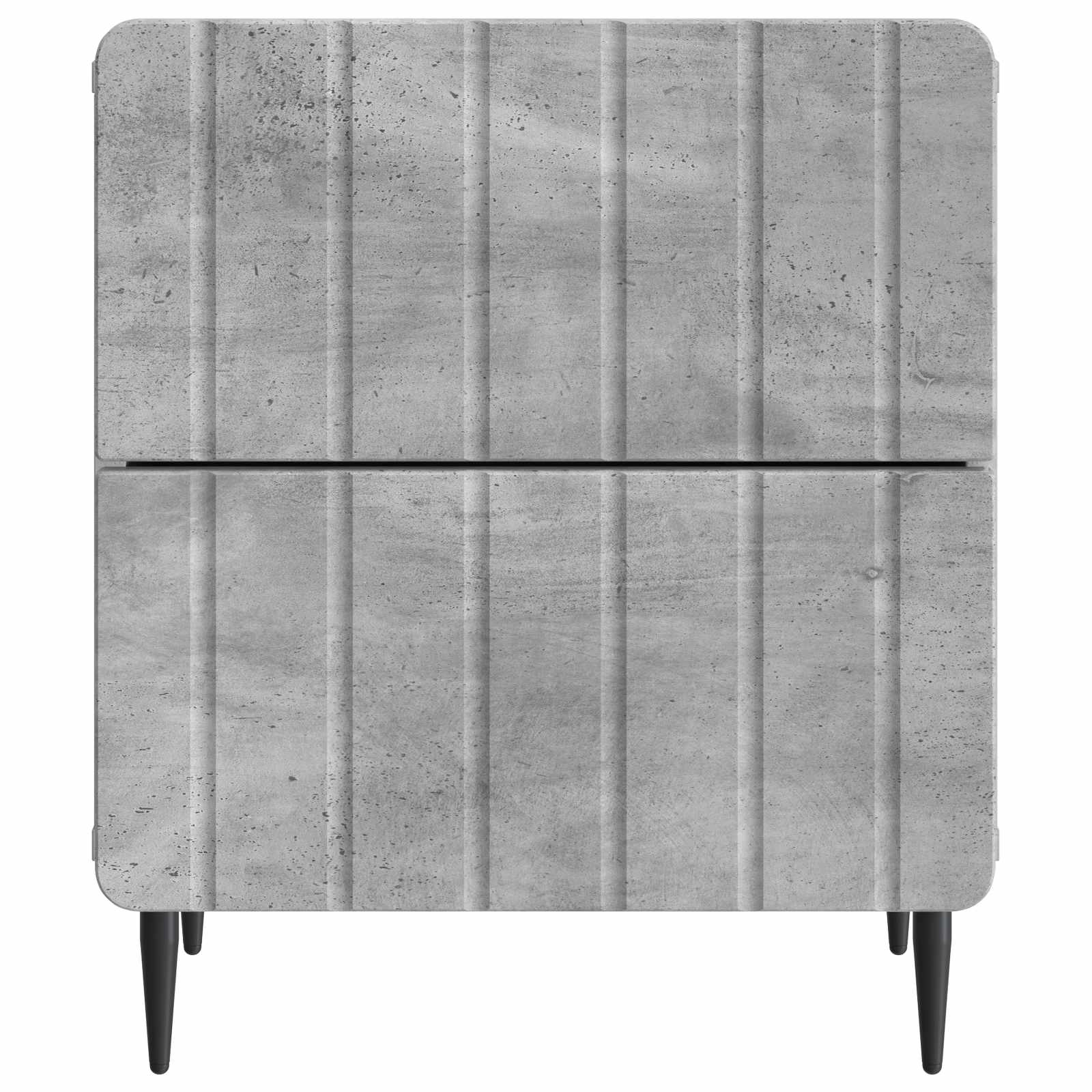 Nachttisch 2 Stk. Betongrau 43 x 34,5 x 49,5 cm Holzwerkstoff