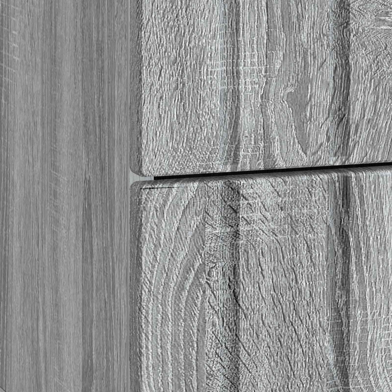 Nachttisch 2 Stk. Sonoma-Grau 43 x 34,5 x 49,5 cm Holzwerkstoff
