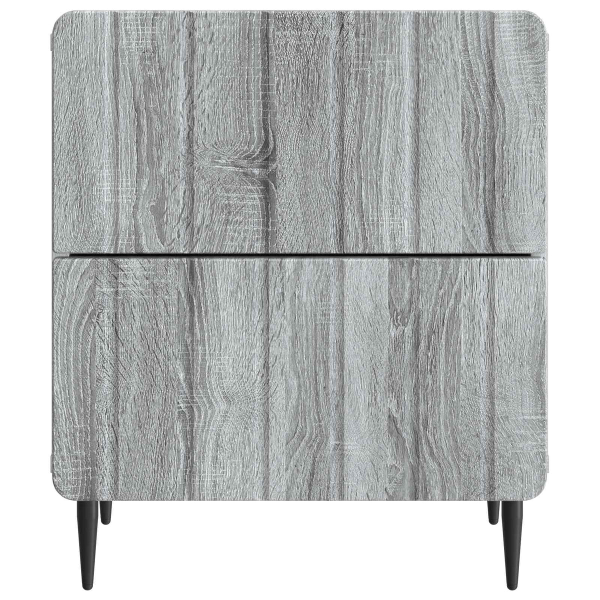 Nachttisch 2 Stk. Sonoma-Grau 43 x 34,5 x 49,5 cm Holzwerkstoff
