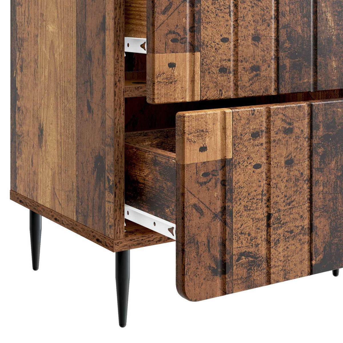 Nachttisch Altholz 43 x 34,5 x 49,5 cm Holzwerkstoff