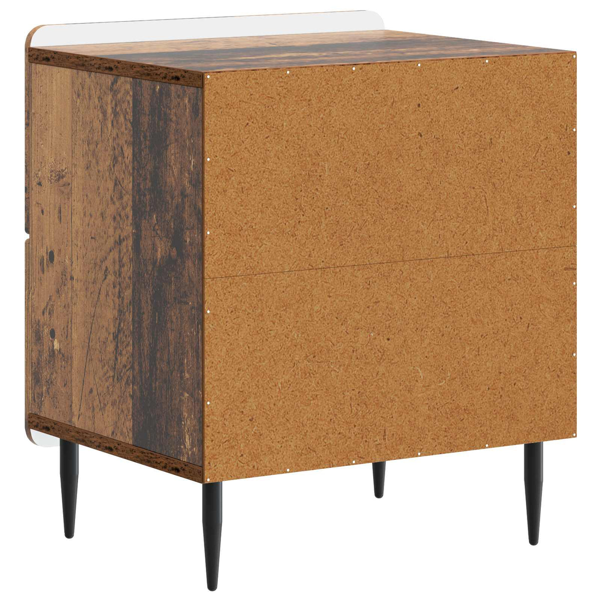Nachttisch 2 Stk. Altholz 43 x 34,5 x 49,5 cm Holzwerkstoff