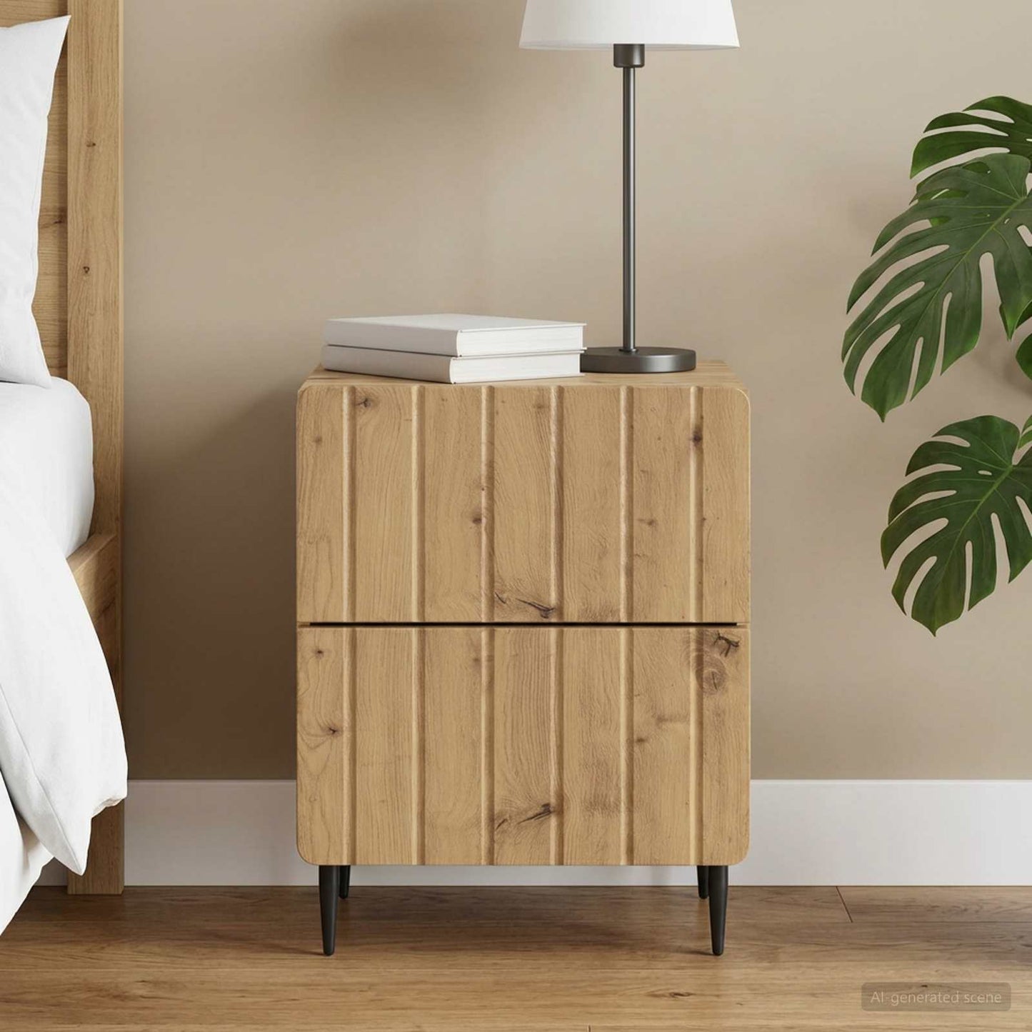 Nachttisch Artisan-Eiche 43 x 34,5 x 49,5 cm Holzwerkstoff