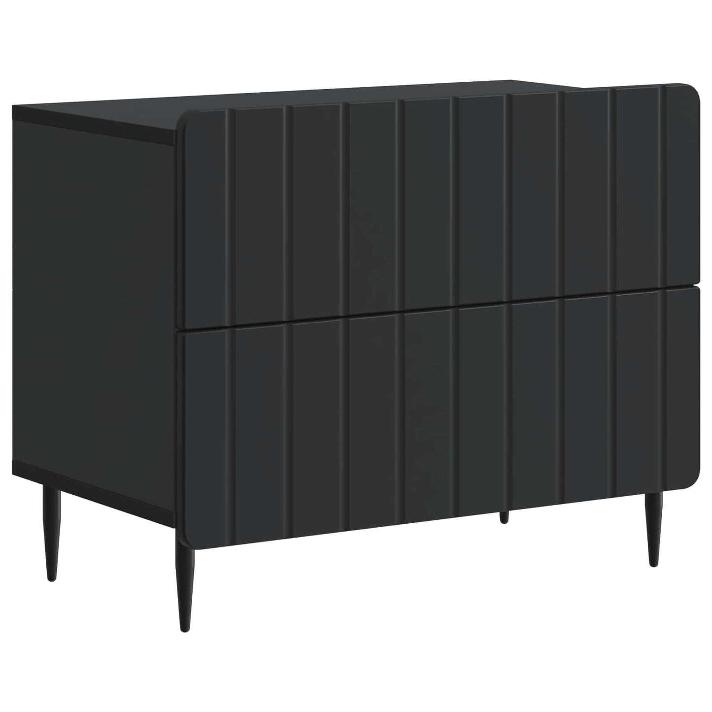 Nachttisch Schwarz 62 x 34,5 x 49,5 cm Holzwerkstoff