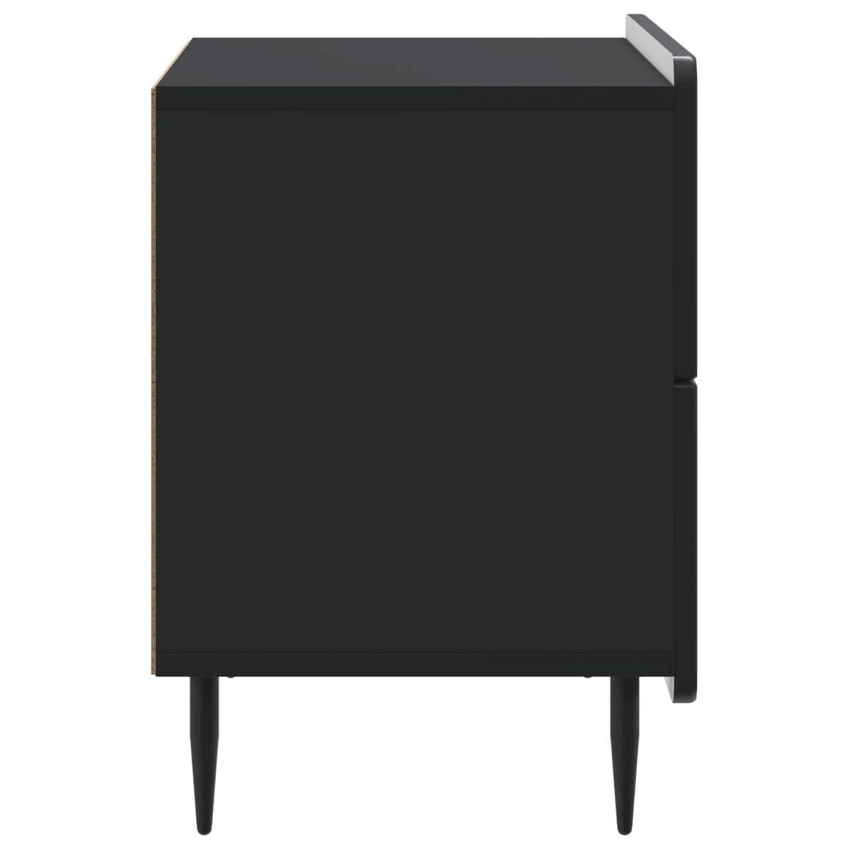 Nachttisch Schwarz 62 x 34,5 x 49,5 cm Holzwerkstoff