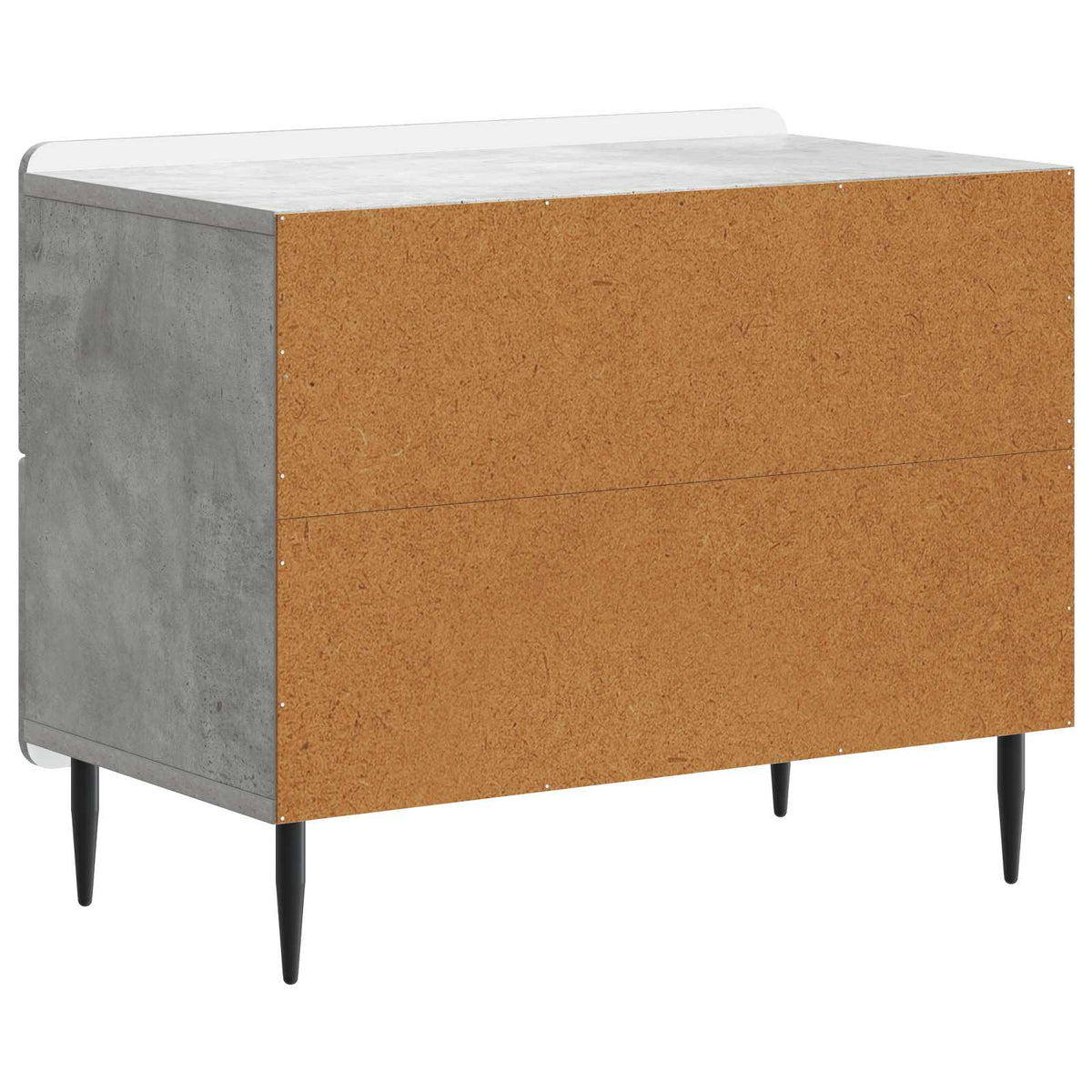 Nachttisch Betongrau 62 x 34,5 x 49,5 cm Holzwerkstoff