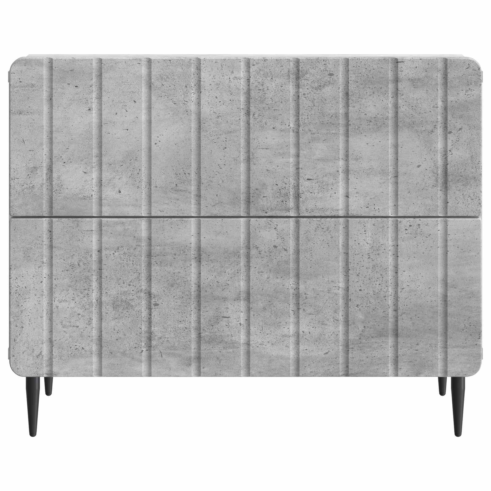 Nachttisch Betongrau 62 x 34,5 x 49,5 cm Holzwerkstoff