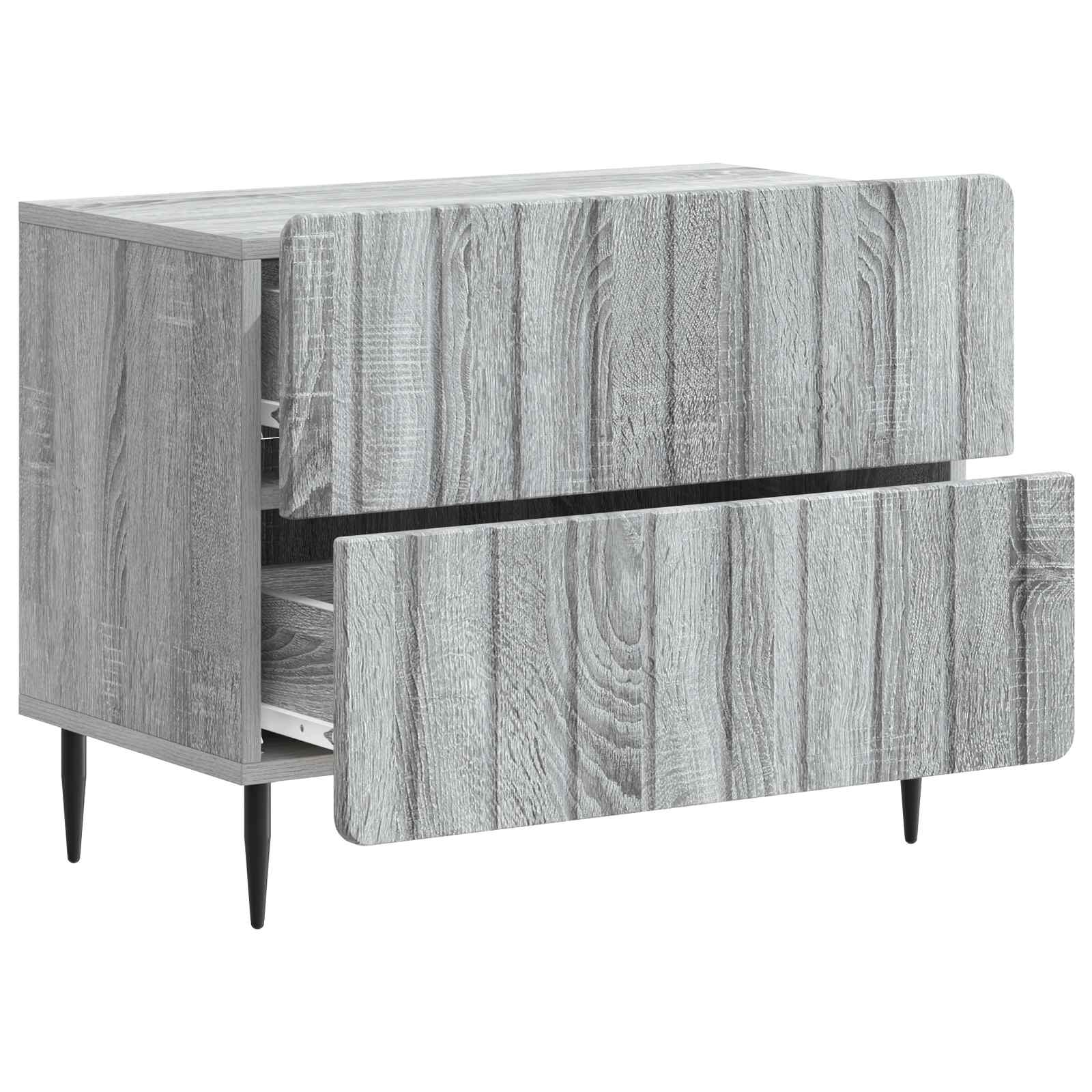 Nachttisch Sonoma-Grau 62 x 34,5 x 49,5 cm Holzwerkstoff