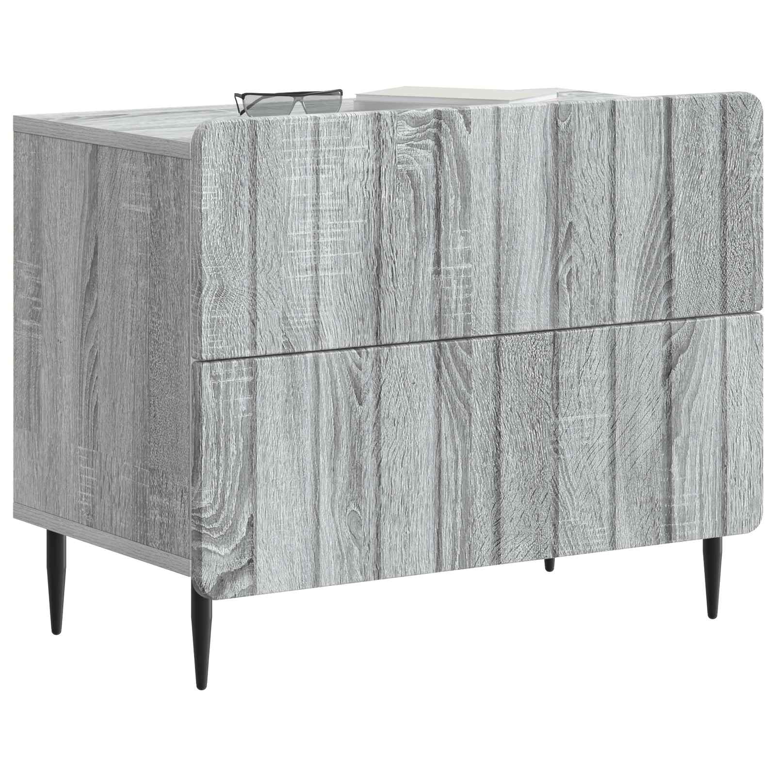 Nachttisch Sonoma-Grau 62 x 34,5 x 49,5 cm Holzwerkstoff