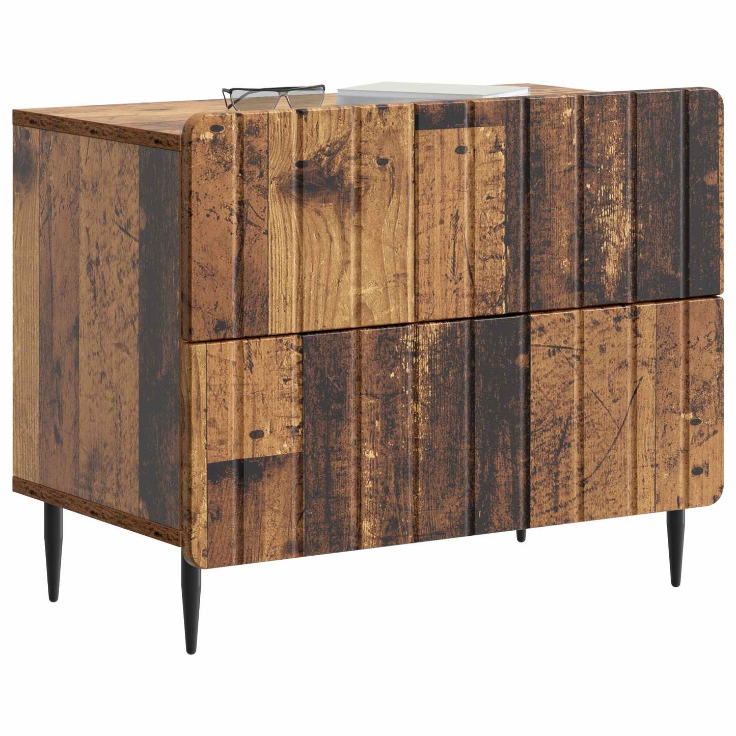 Nachttisch Altholz 62 x 34,5 x 49,5 cm Holzwerkstoff
