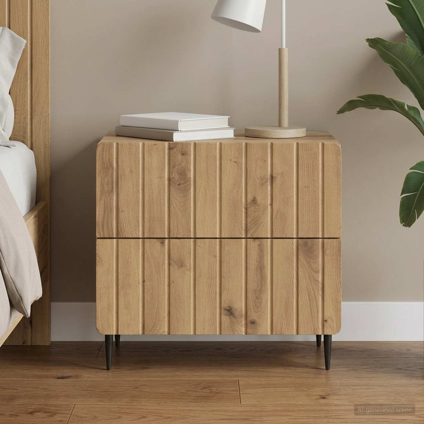 Nachttisch Artisan-Eiche 62 x 34,5 x 49,5 cm Holzwerkstoff