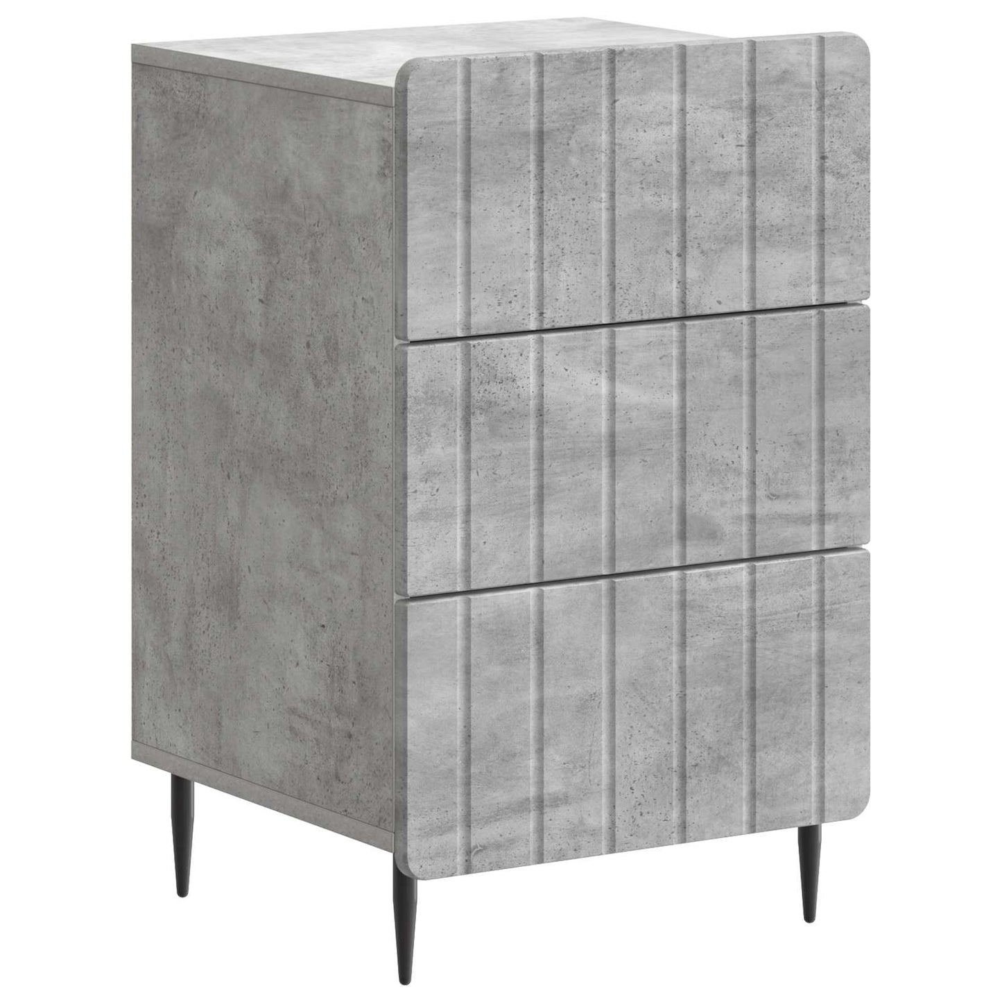 Nachttisch Betongrau 43 x 41 x 68 cm Holzwerkstoff