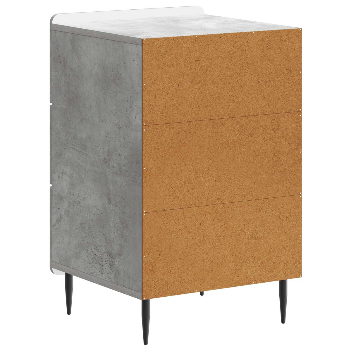 Nachttisch Betongrau 43 x 41 x 68 cm Holzwerkstoff