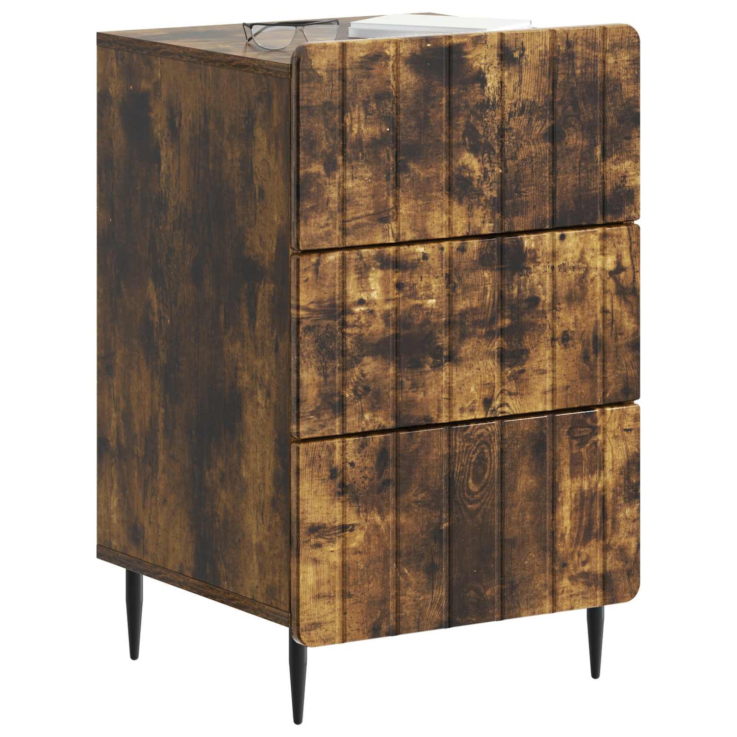 Nachttisch Geräucherte Eiche 43 x 41 x 68 cm Holzwerkstoff