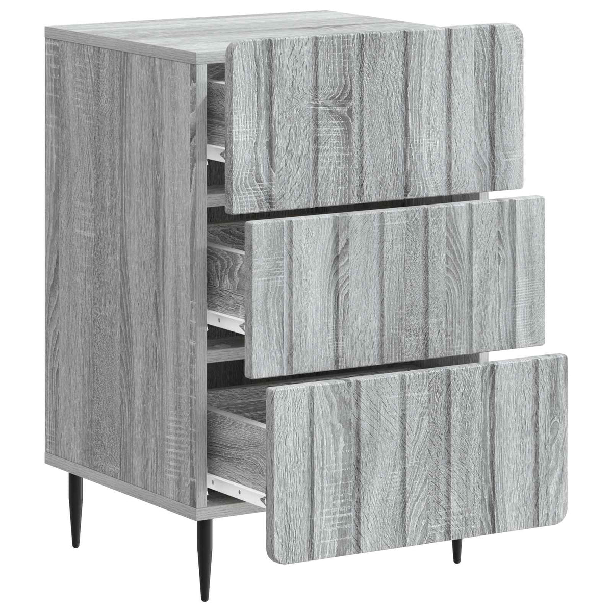 Nachttisch Graues Sonoma 43 x 41 x 68 cm Holzwerkstoff