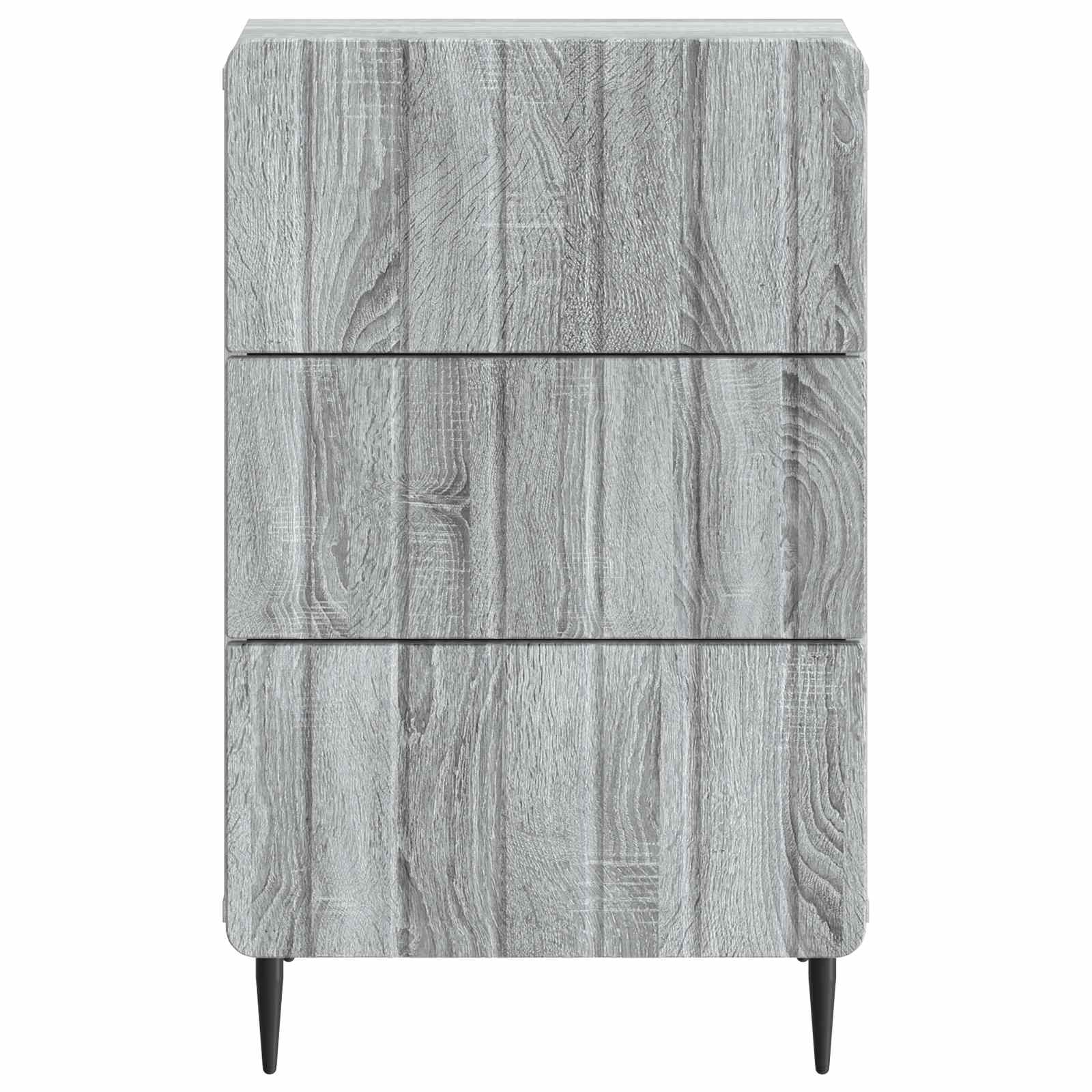 Nachttisch Graues Sonoma 43 x 41 x 68 cm Holzwerkstoff
