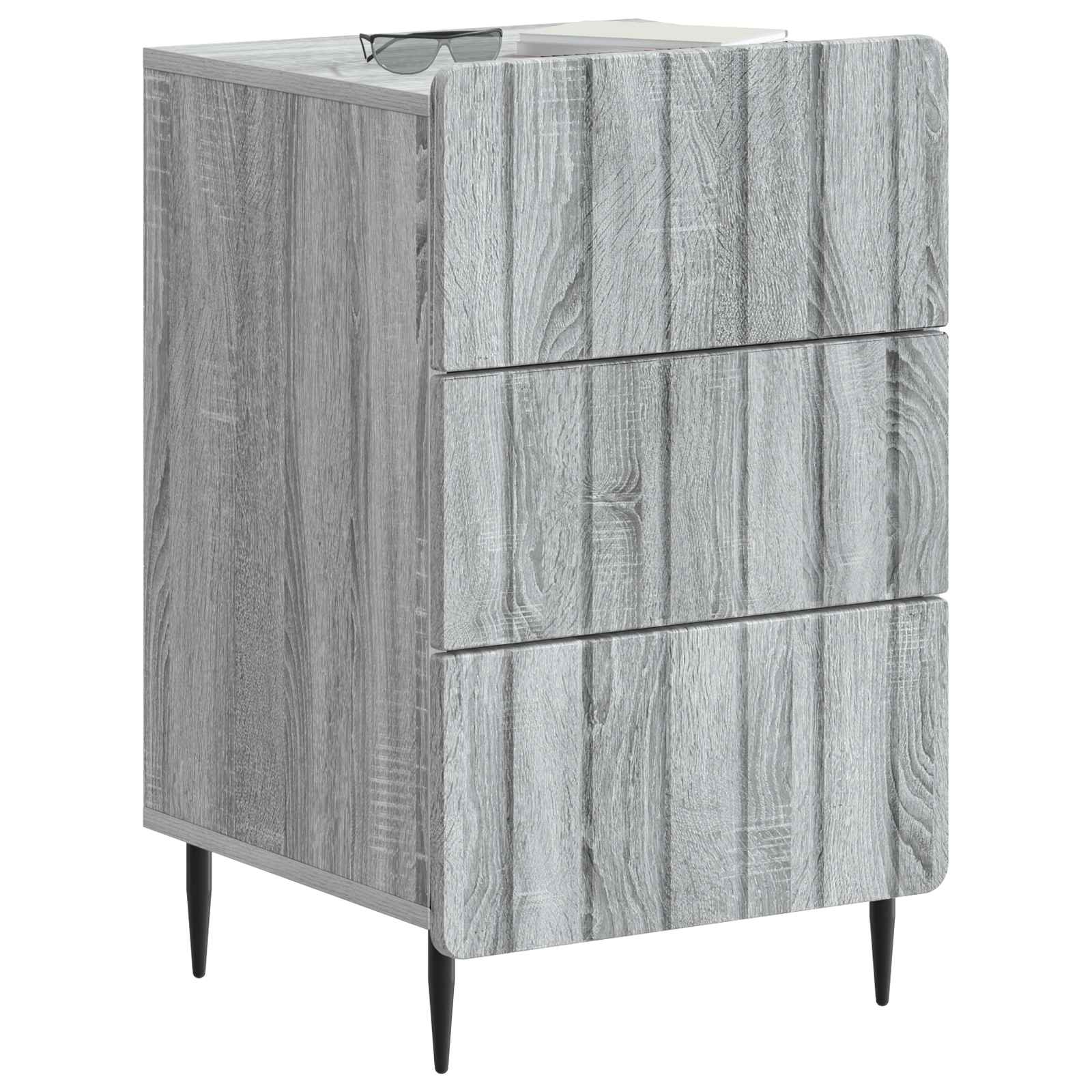 Nachttisch Graues Sonoma 43 x 41 x 68 cm Holzwerkstoff