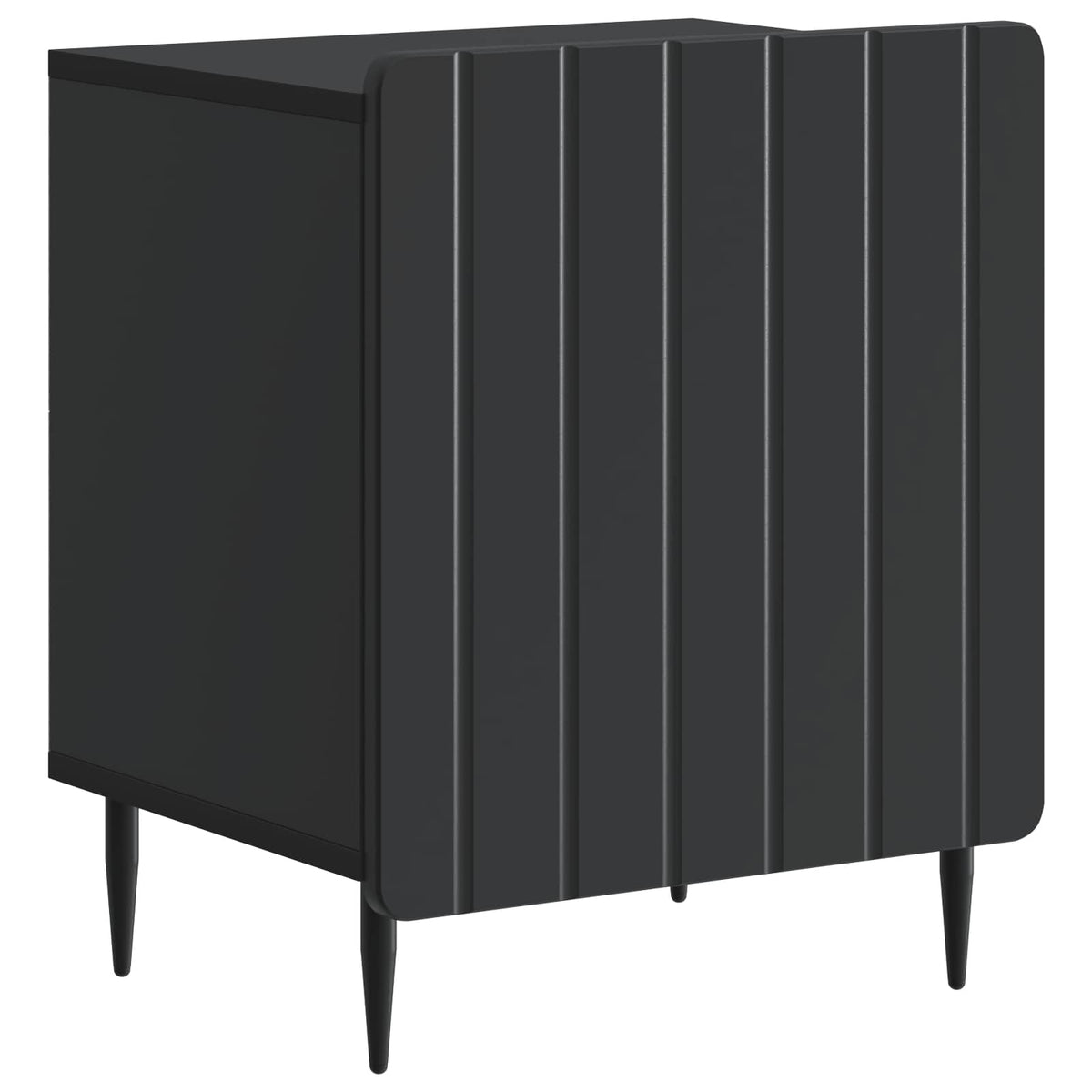 Nachttisch Schwarz 43 x 34,5 x 52 cm Holzwerkstoff
