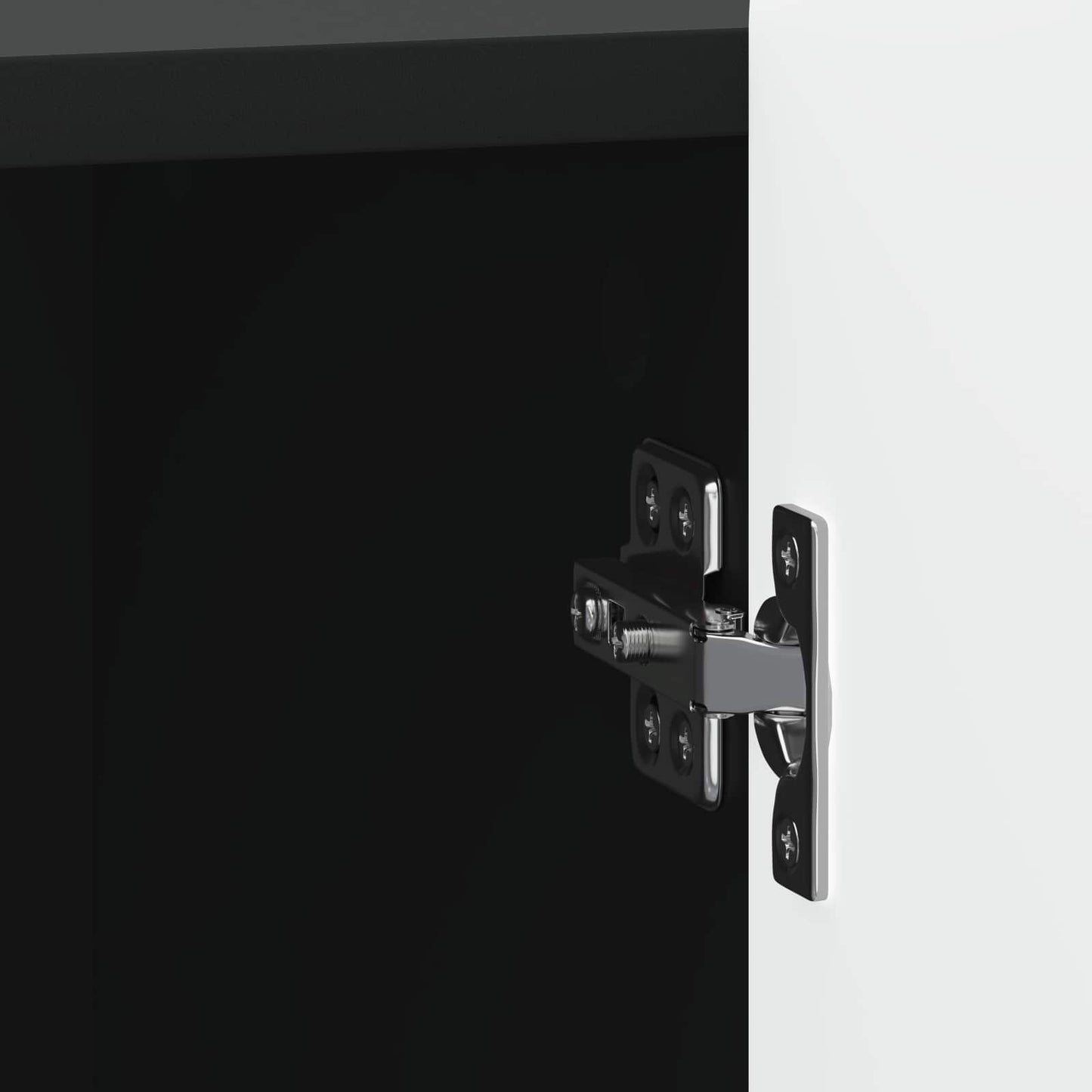 Nachttisch 2 Stk. Schwarz 43 x 34,5 x 52 cm Holzwerkstoff