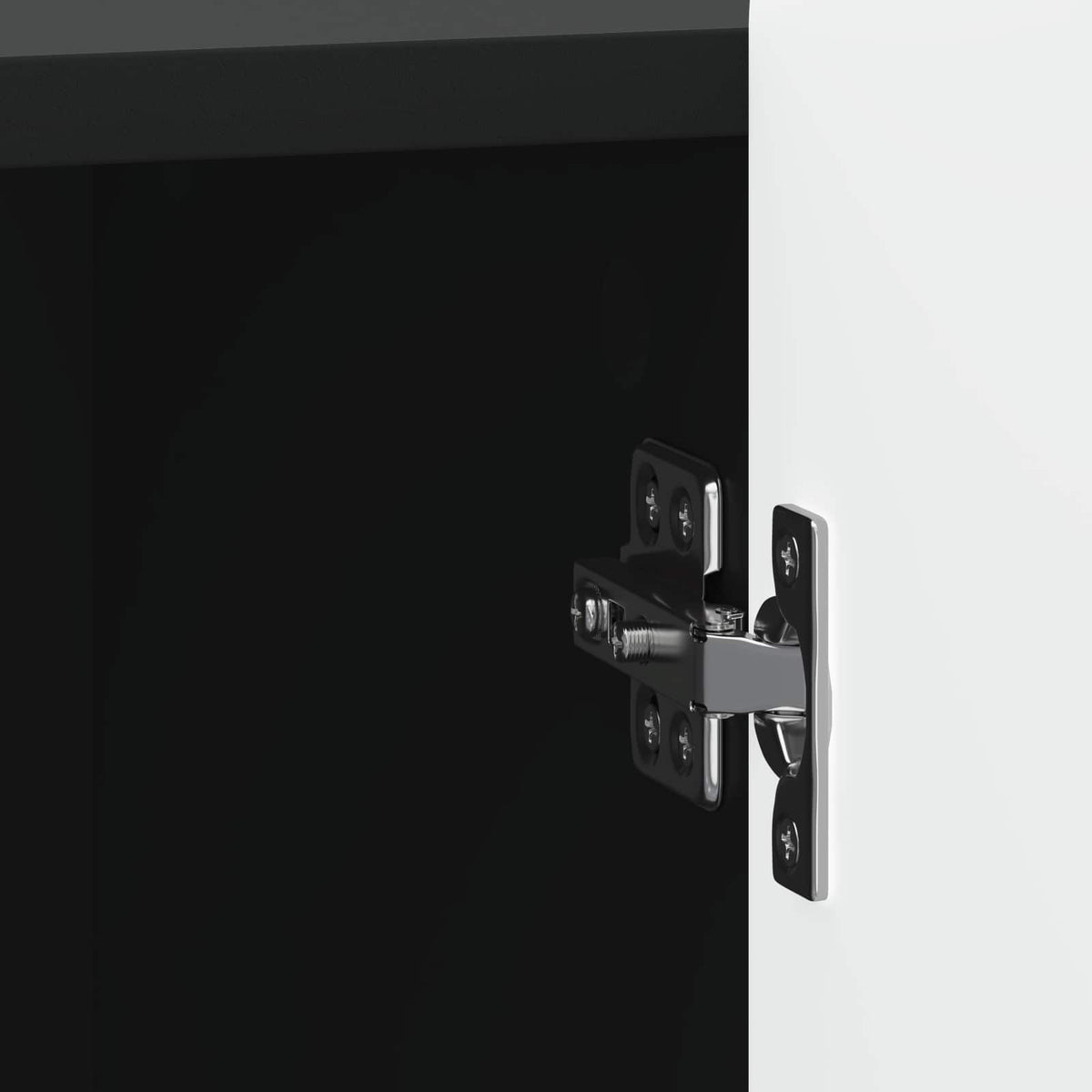 Nachttisch 2 Stk. Schwarz 43 x 34,5 x 52 cm Holzwerkstoff