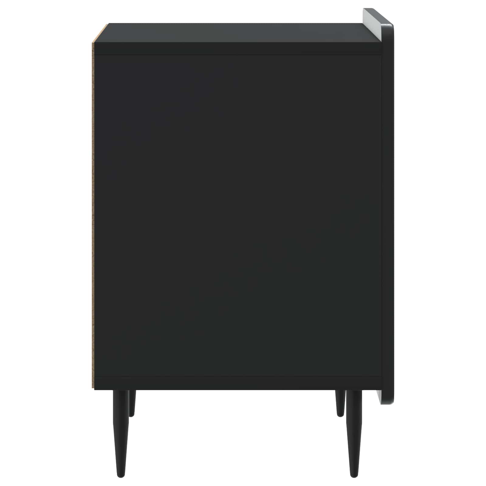 Nachttisch 2 Stk. Schwarz 43 x 34,5 x 52 cm Holzwerkstoff