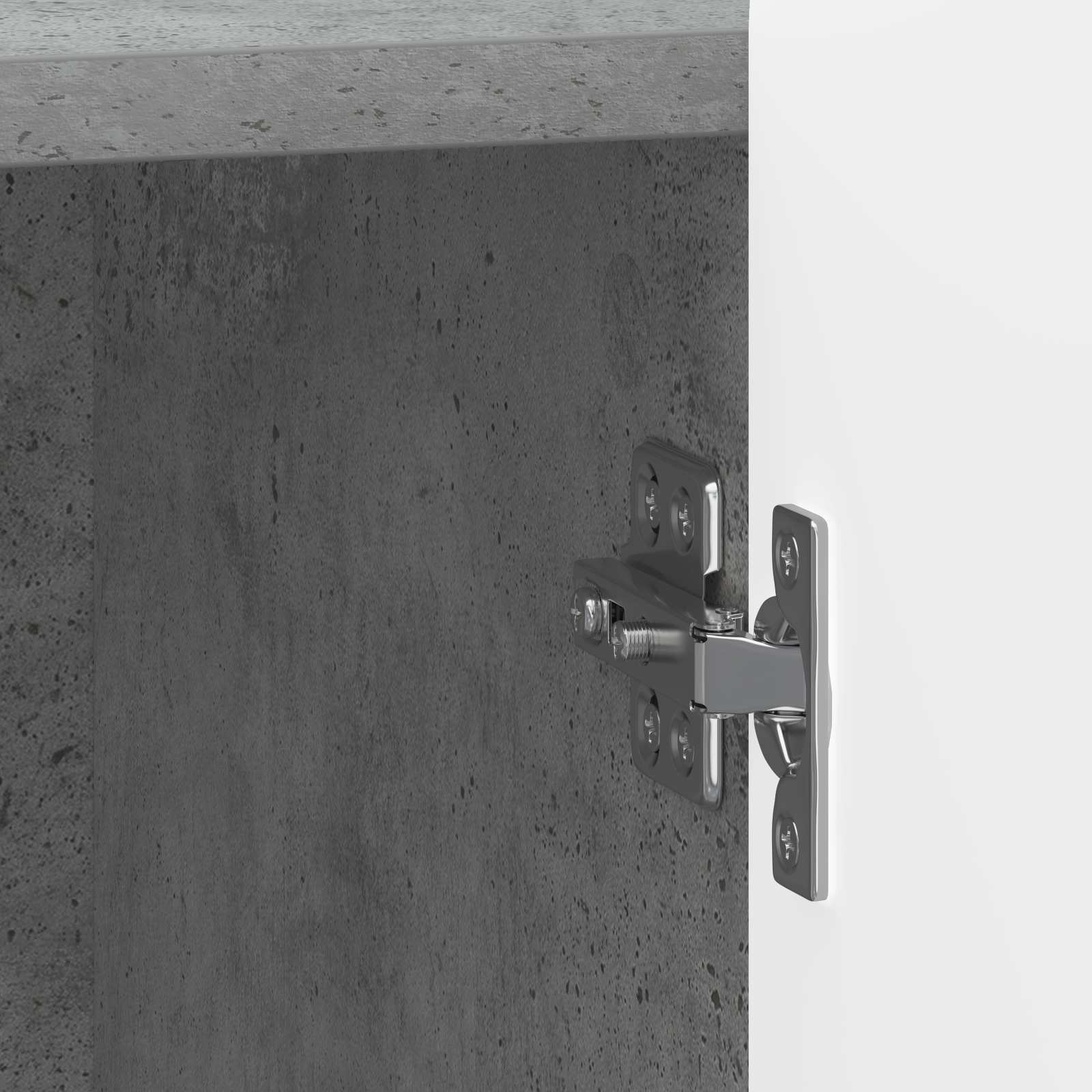 Nachttisch 2 Stk. Betongrau 43 x 34,5 x 52 cm Holzwerkstoff