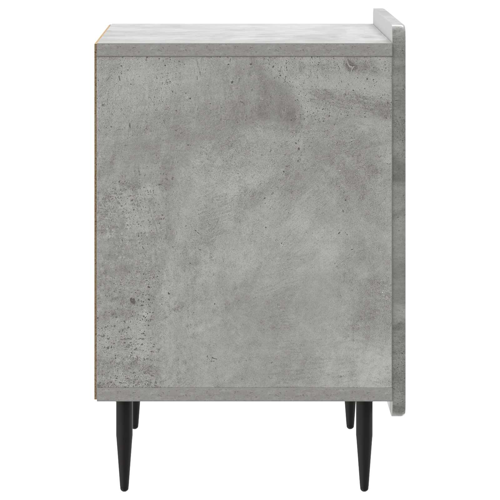 Nachttisch 2 Stk. Betongrau 43 x 34,5 x 52 cm Holzwerkstoff
