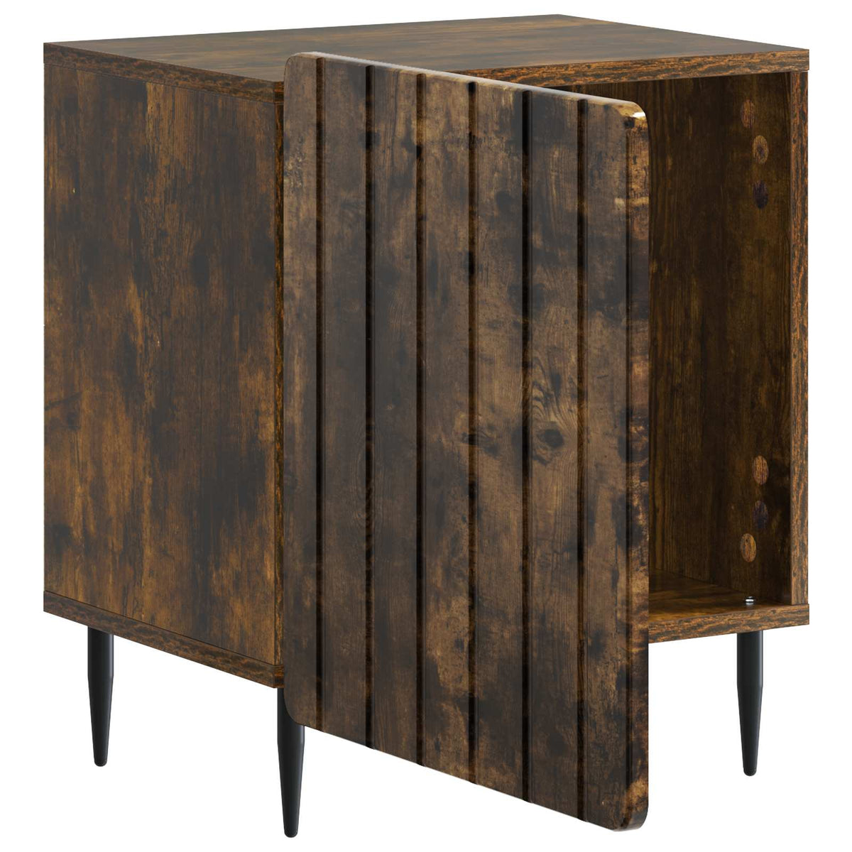 Nachttisch 2 Stk. Räuchereiche 43 x 34,5 x 52 cm Holzwerkstoff