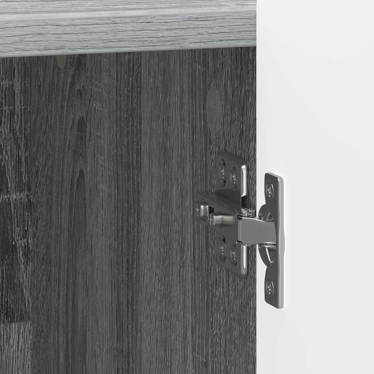 Nachttisch 2 Stk. Sonoma-Grau 43 x 34,5 x 52 cm Holzwerkstoff