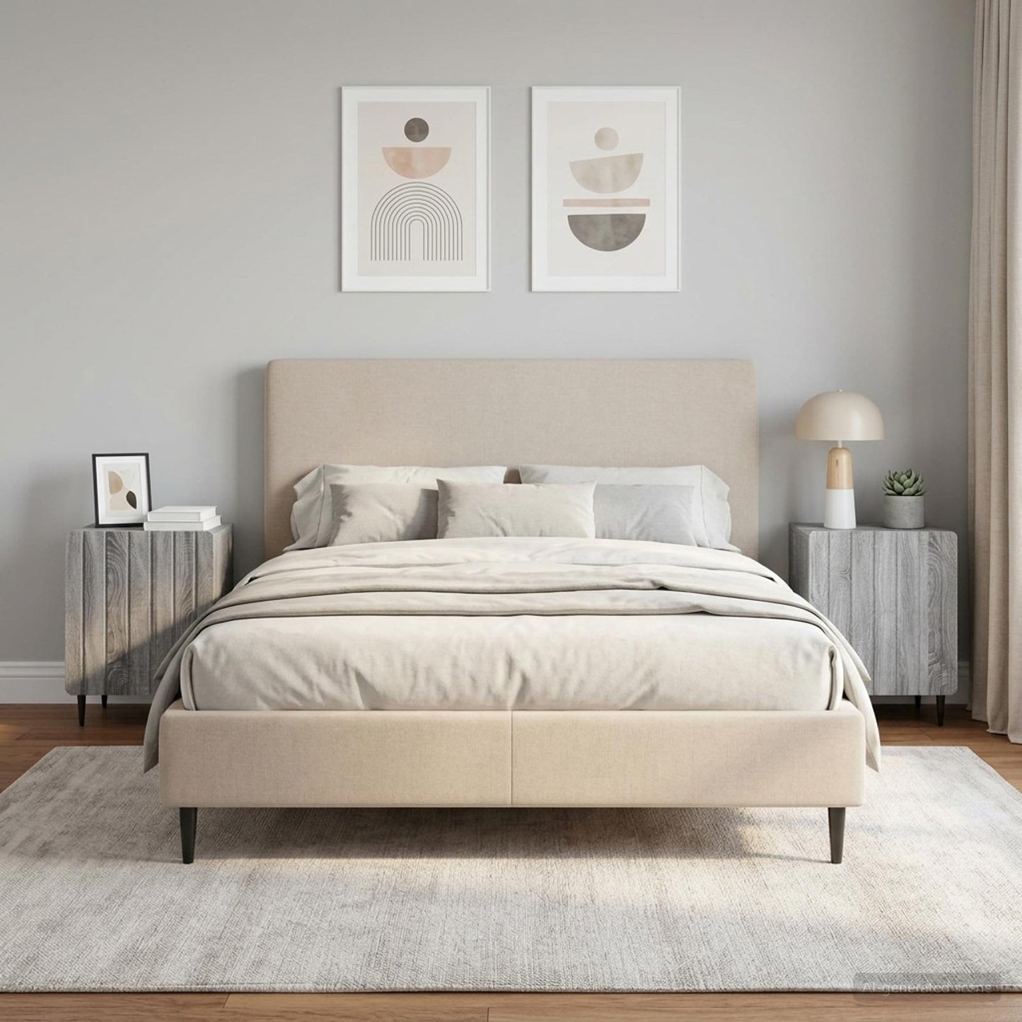 Nachttisch 2 Stk. Sonoma-Grau 43 x 34,5 x 52 cm Holzwerkstoff