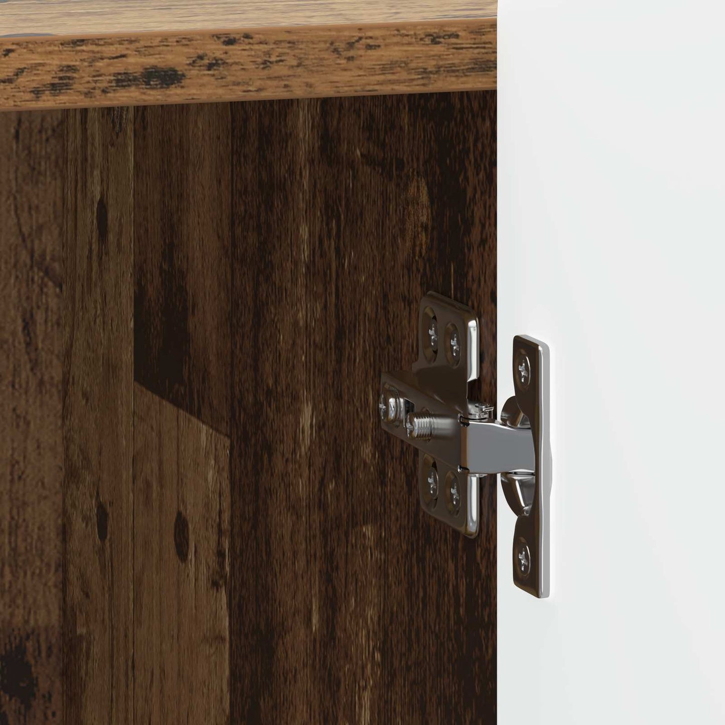 Nachttisch 2 Stk. Altholz 43 x 34,5 x 52 cm Holzwerkstoff