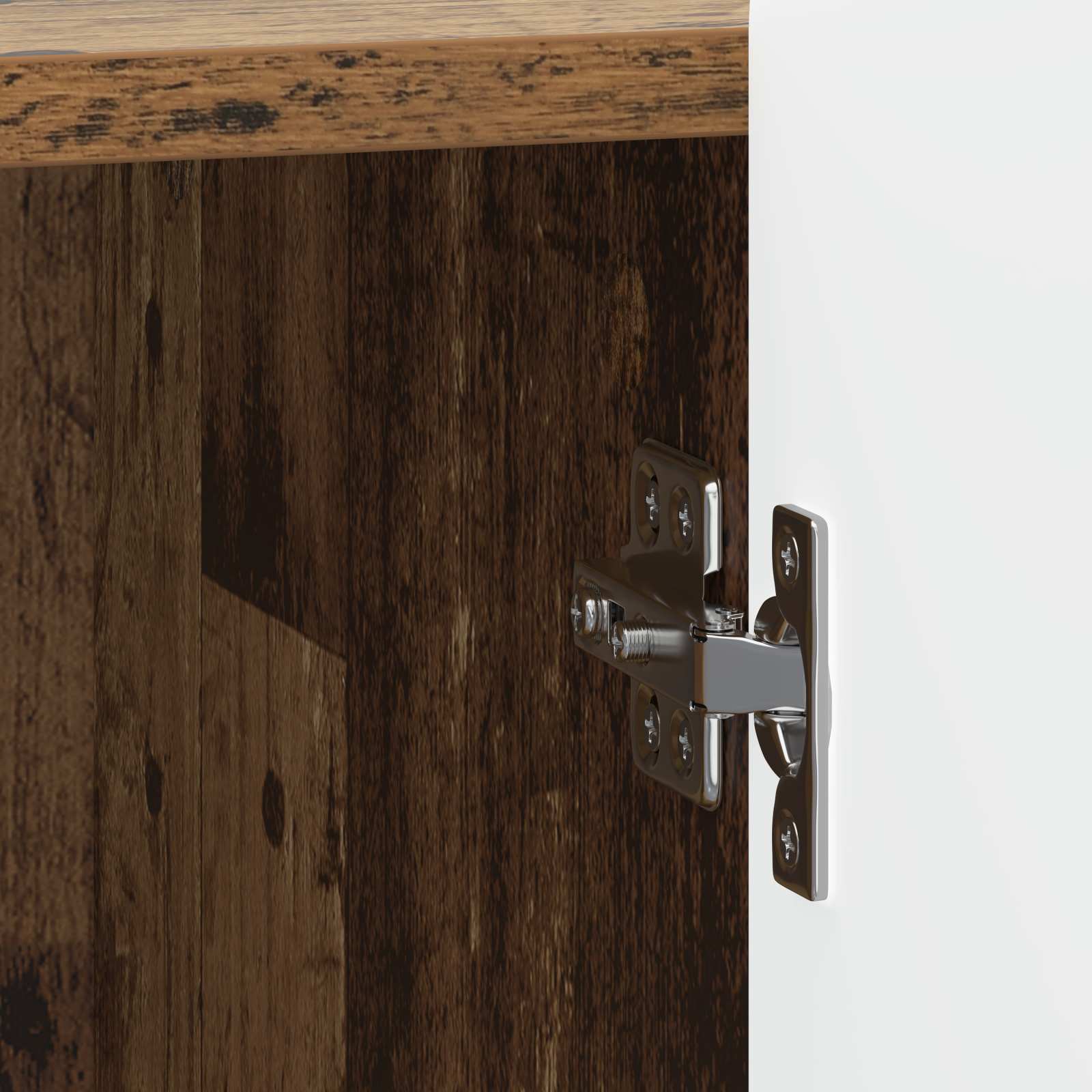 Nachttisch 2 Stk. Altholz 43 x 34,5 x 52 cm Holzwerkstoff
