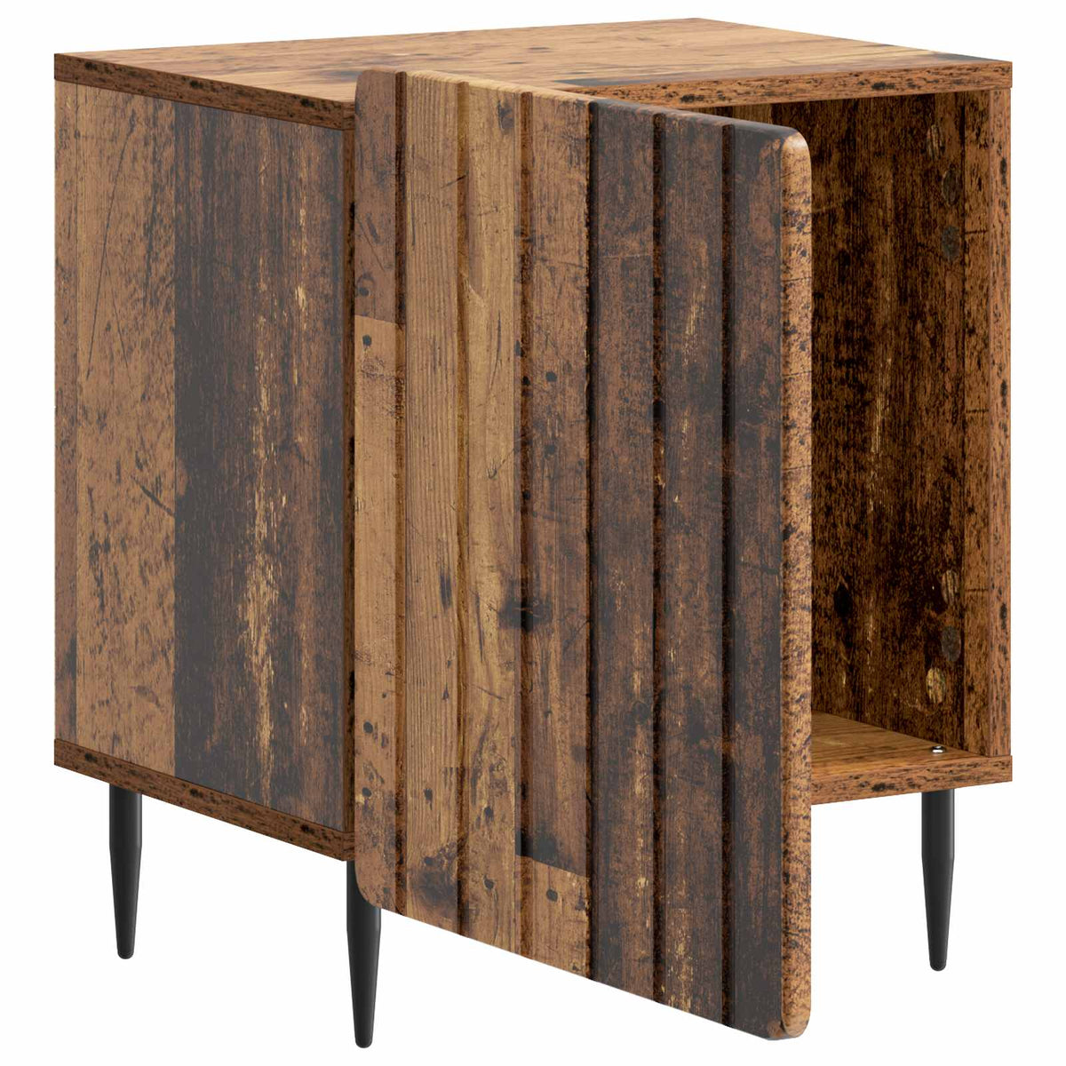 Nachttisch 2 Stk. Altholz 43 x 34,5 x 52 cm Holzwerkstoff