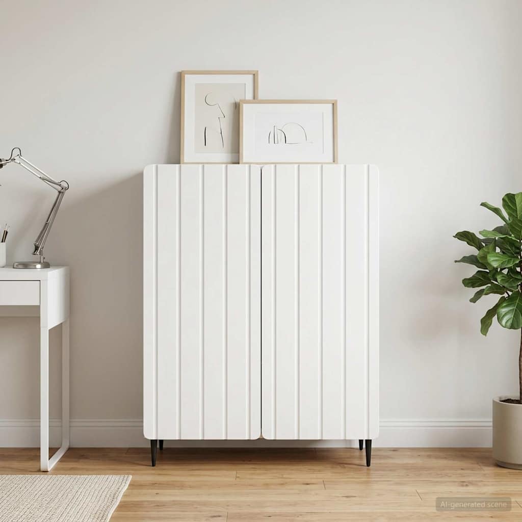 Sideboard Weiß 66 x 34,5 x 92 cm Holzwerkstoff