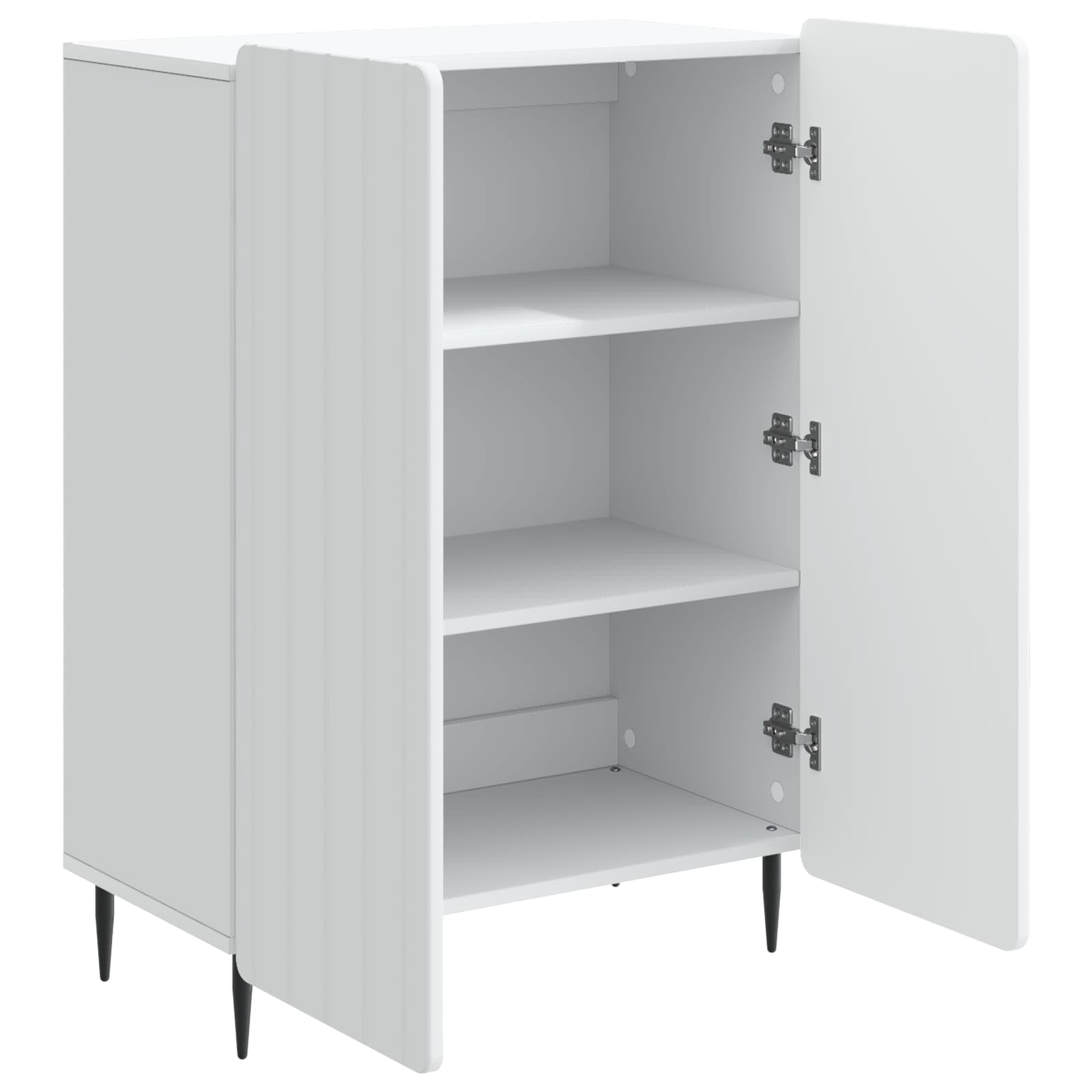 Sideboard Weiß 66 x 34,5 x 92 cm Holzwerkstoff