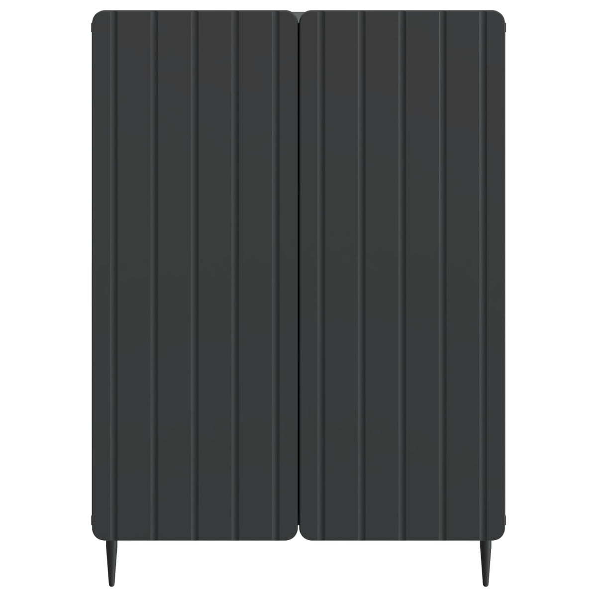 Sideboard Schwarz 66 x 34,5 x 92 cm Holzwerkstoff