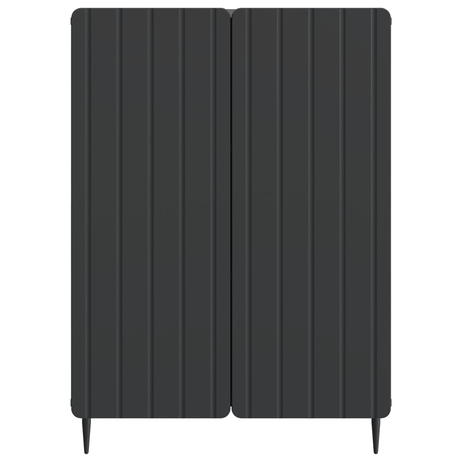 Sideboard Schwarz 66 x 34,5 x 92 cm Holzwerkstoff