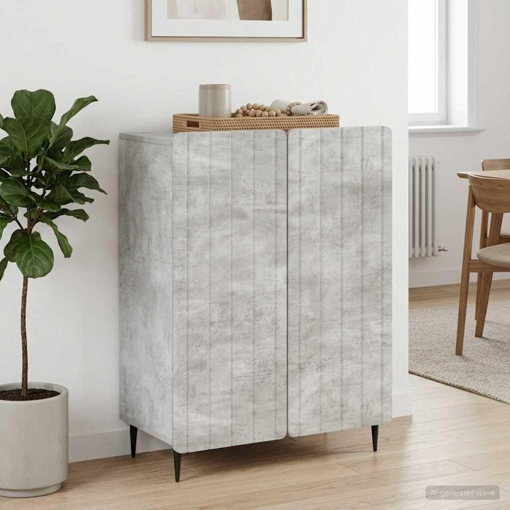 Sideboard Betongrau 66 x 34,5 x 92 cm Holzwerkstoff