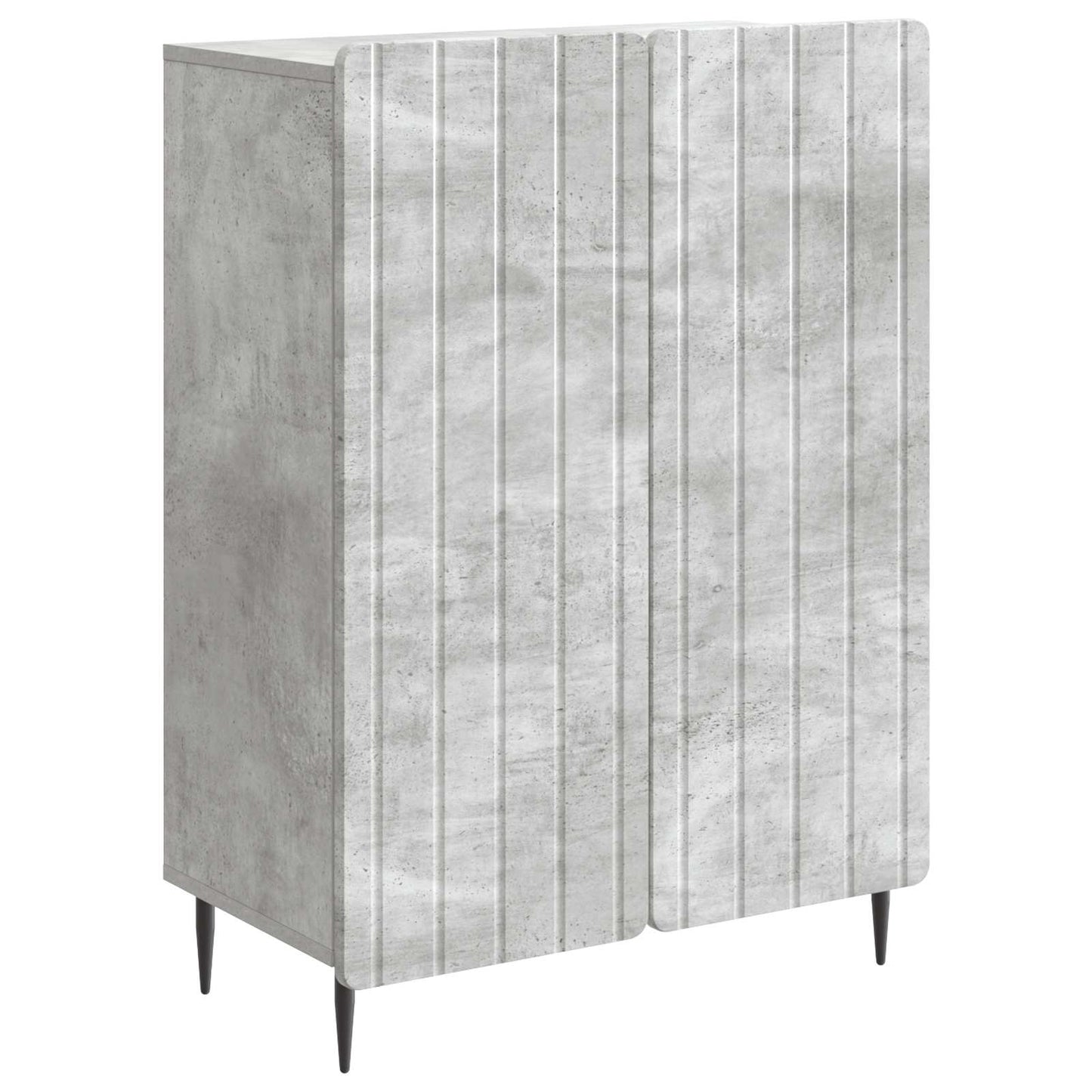 Sideboard Betongrau 66 x 34,5 x 92 cm Holzwerkstoff