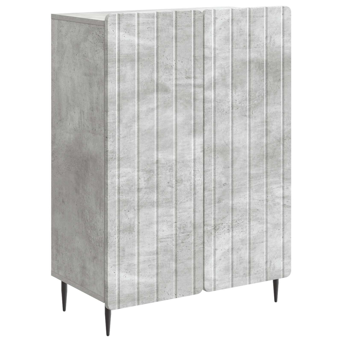Sideboard Betongrau 66 x 34,5 x 92 cm Holzwerkstoff
