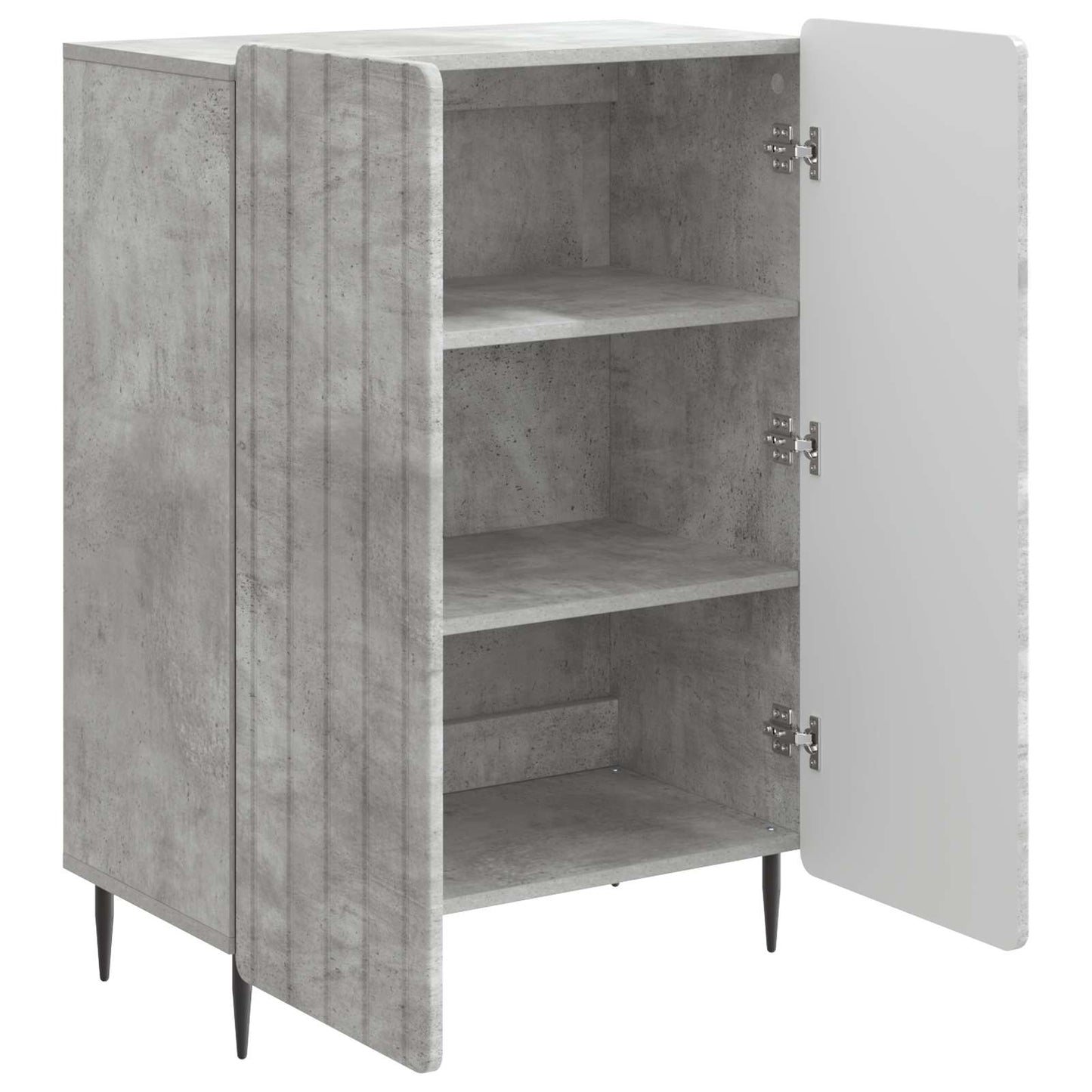 Sideboard Betongrau 66 x 34,5 x 92 cm Holzwerkstoff