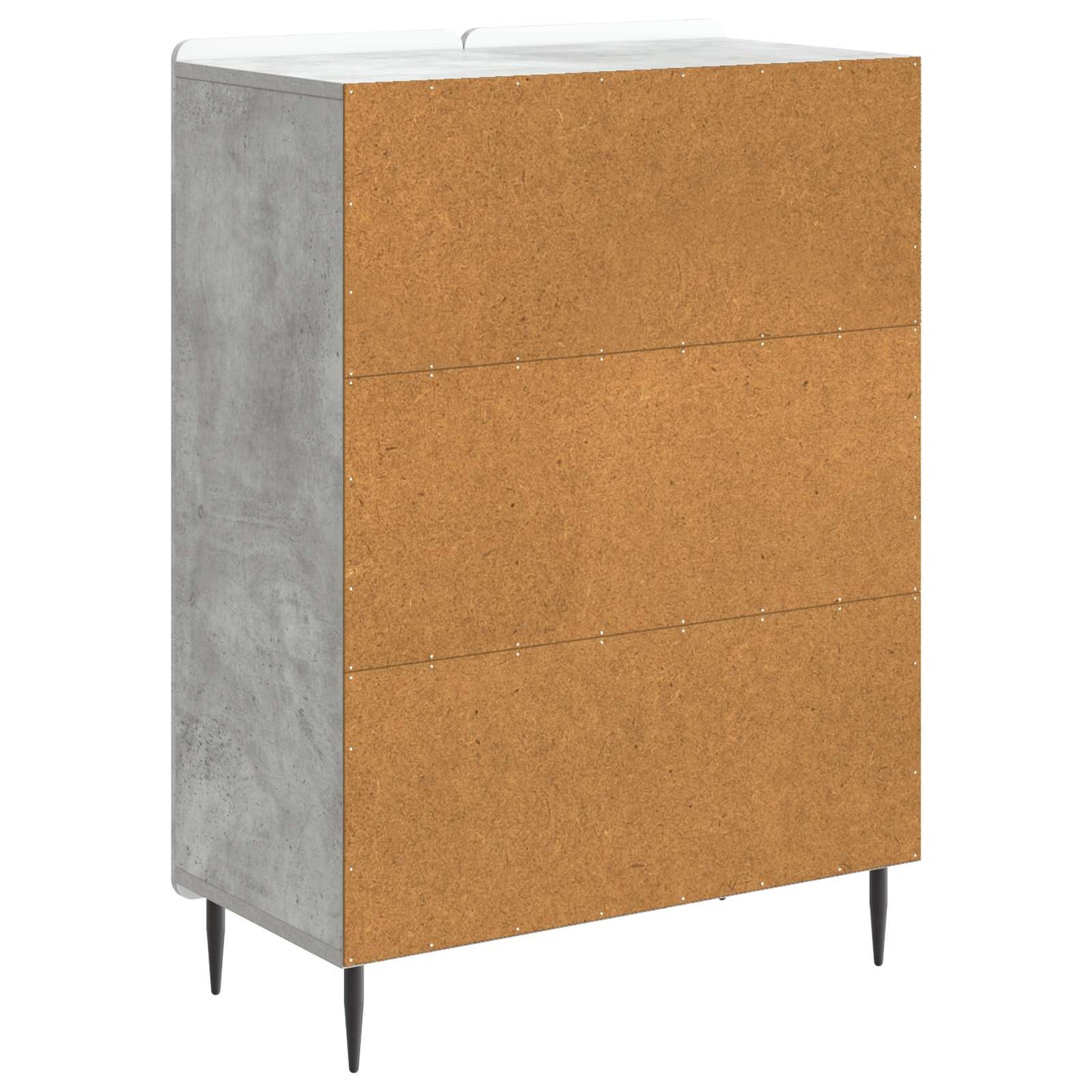 Sideboard Betongrau 66 x 34,5 x 92 cm Holzwerkstoff